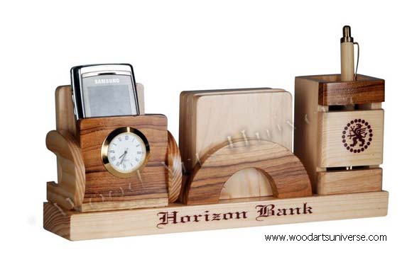 Compact Desktop Organizer with Coaster Set WAUC103 Compact Desktop Organizer with Coaster Set WAUC103